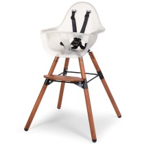 CHILDHOME 2-in-1 High Chair with Bumper Evolu 2 Transparent