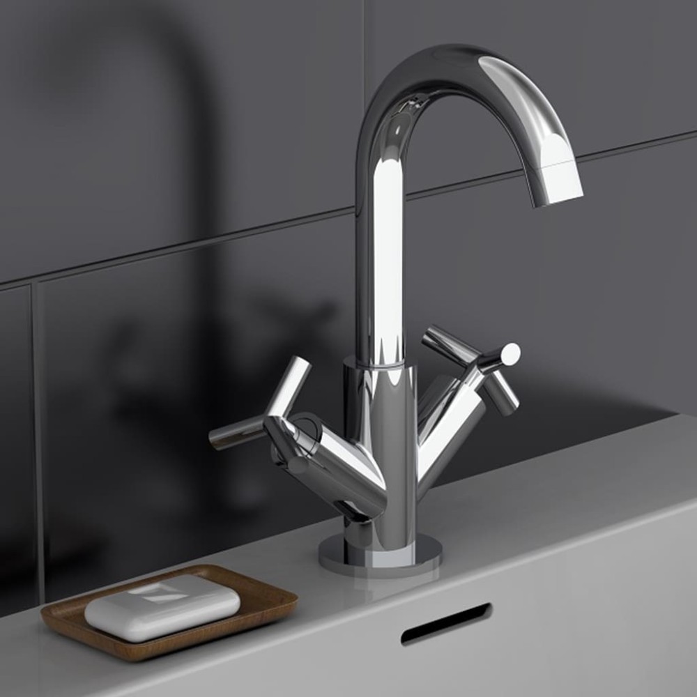 SCH TTE 2-Handle Basin Mixer ELIOT Chrome