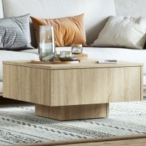 Coffee Table Brown Oak 60x60x31.5 cm Engineered Wood