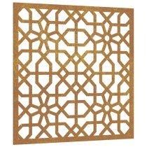 Garden Wall Decoration 55x55 cm Corten Steel Moorish Design