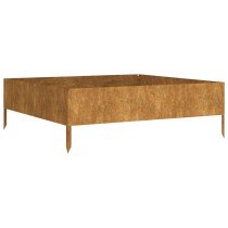 Garden Raised Bed 100x100x33.5 cm Corten Steel