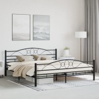 Bed Frame Black Steel...