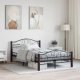 Bed Frame Black Metal 180x200 cm 6FT Super King