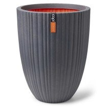 Capi Vase Urban Tube Elegant Niedrig 55x73 cm Dunkelgrau