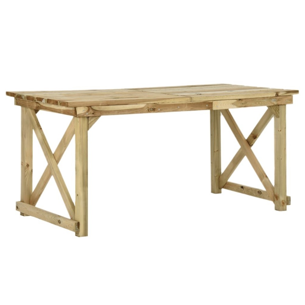 Garden Table 200x79x75 cm Impregnated Pinewood