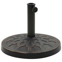 Parasol Base Square Polyresin 12 kg Bronze