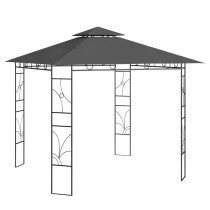 Gazebo 3x3x2.7 m Anthracite 160 g/m