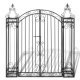 Ornamental Garden Gate Wrought Iron 122x20.5x134 cm
