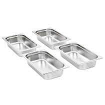 Gastronorm Containers 4 pcs GN 1/3 150 mm Stainless Steel