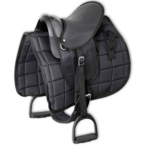 Pony Saddle Set 10" Black