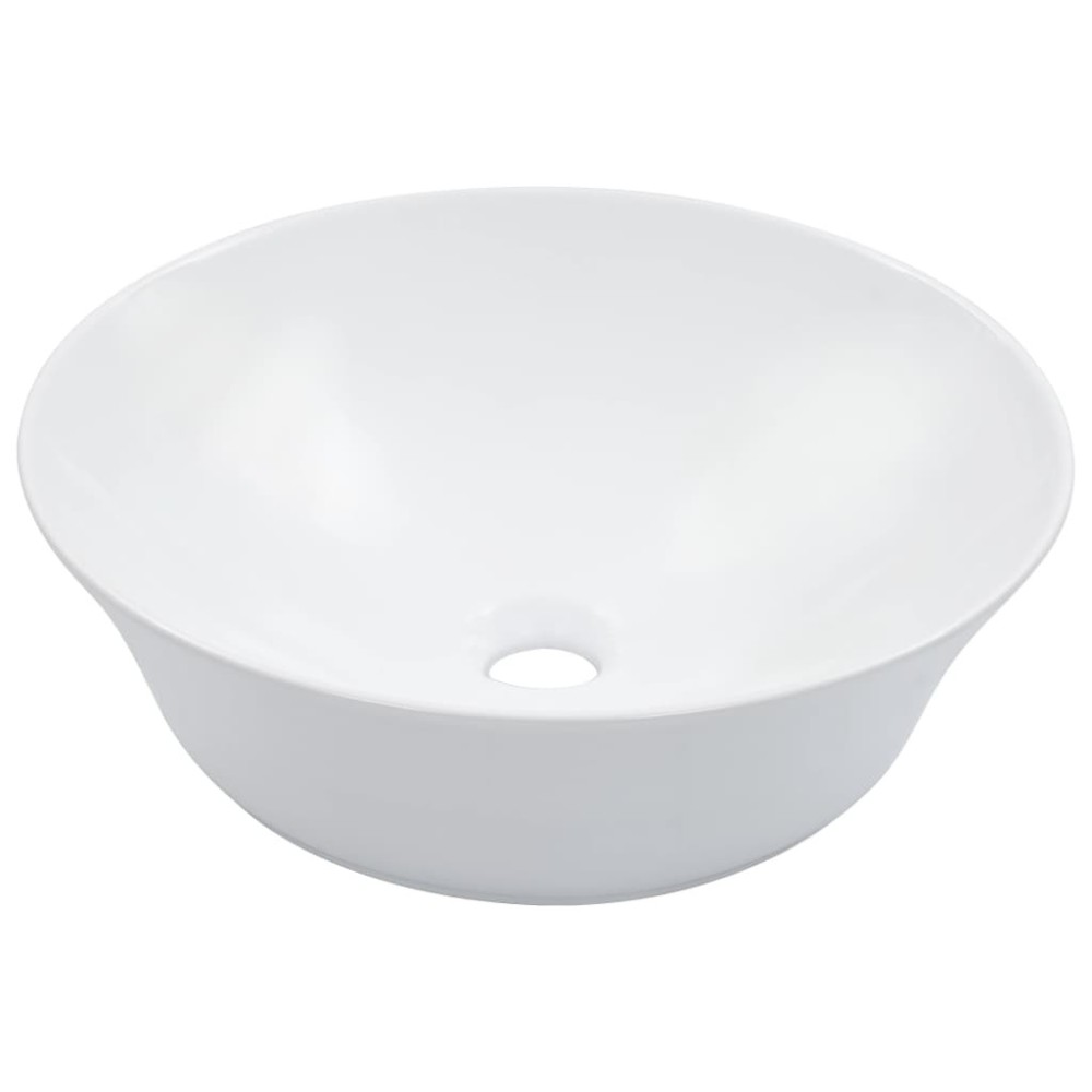 Waschbecken 41 x 12,5 cm Keramik Weiß