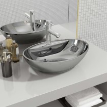 Wash Basin with Overflow 58.5x39x21 cm Ceramic Gold