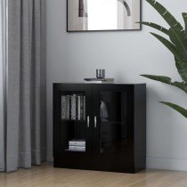 Vitrinenschrank Grau Sonoma 82,5x30,5x115 cm Holzwerkstoff