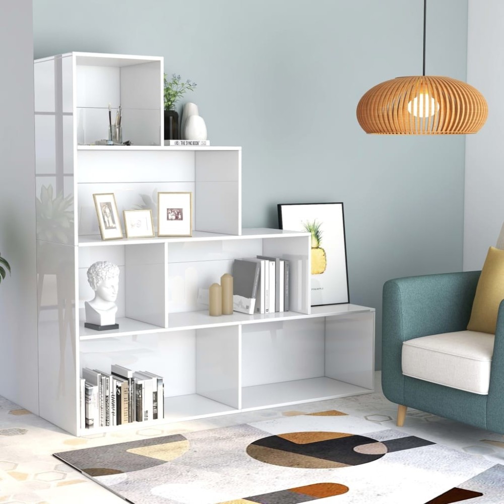 Book Cabinet/Room Divider Black 155x24x160 cm Engineered Wood