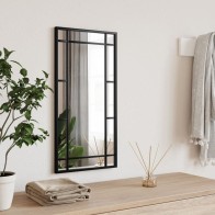 Wall Mirror Black 50x50 cm...