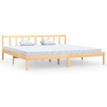 Bed Frame Solid Wood Pine 135x190 cm Double
