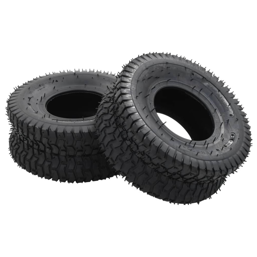 Wheelbarrow Tyres 2 pcs 15x6.00-6 4PR Rubber