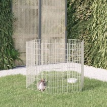 8-Panel Rabbit Cage 54x60 cm Galvanised Iron
