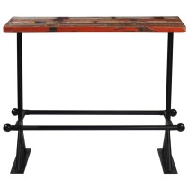 Bar Table Solid Reclaimed Wood Multicolour 60x60x107 cm