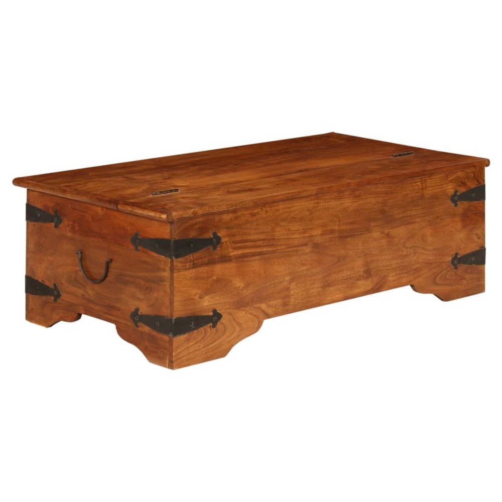 Coffee Table Solid Acacia Wood Honey Finish 110x55x35 cm