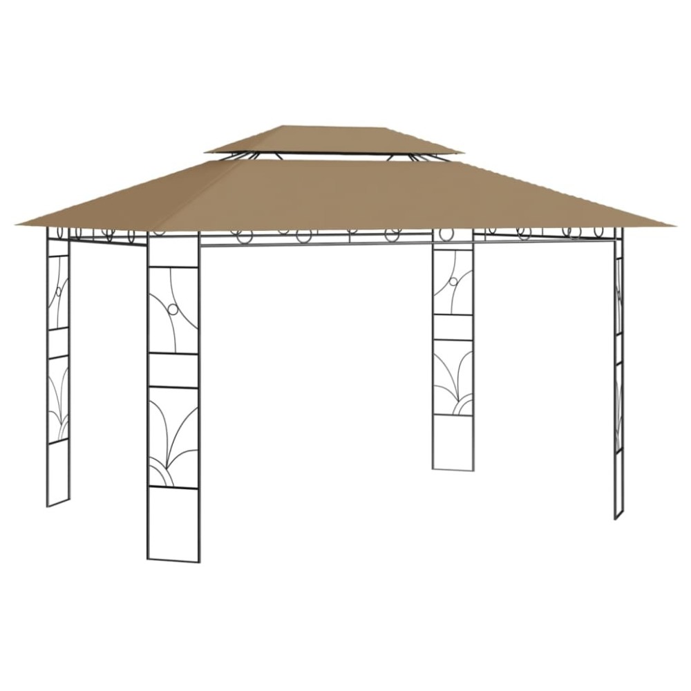 Gazebo 4x3x2.7 m Anthracite 160 g/m²