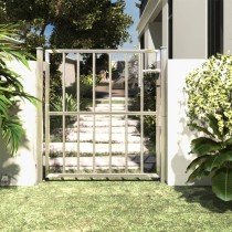 Garden Gate 100x150 cm Stainless Steel