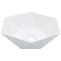 Waschbecken 41 x 36,5 x 12 cm Keramik Schwarz