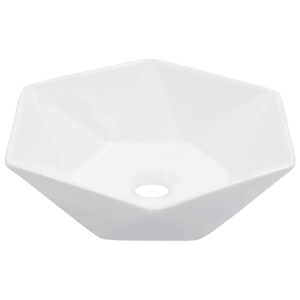 Waschbecken 41 x 36,5 x 12 cm Keramik Schwarz