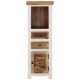 Highboard Brown&White 40x30x110 cm Solid Wood Mango and Acacia
