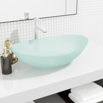 Basin Tempered Glass 54.5x35x15.5 cm White