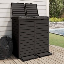 Outdoor Garbage Bin Light Brown 78x41x86 cm Polypropylene