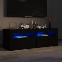 TV-Schrank mit LED-Leuchten Sonoma-Eiche 120x35x40 cm