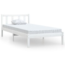 Bed Frame Solid Wood Pine 135x190 cm Double