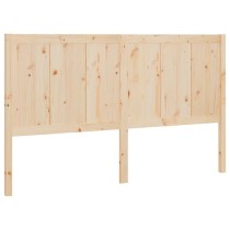 Bed Headboard White 145.5x4x100 cm Solid Pine Wood