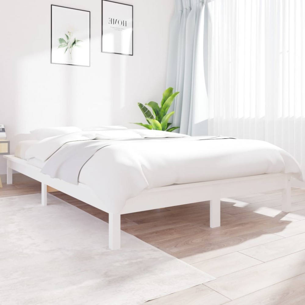 Bed Frame 180x200 cm Super King Size Solid Wood Pine