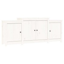 Sideboard Weiß 164x37x68 cm Massivholz Kiefer