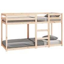 Etagenbett Weiß 75x190 cm Massivholz Kiefer
