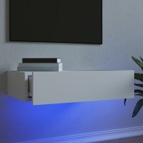 TV-Schränke mit LED-Leuchten 2 Stk. Räuchereiche 60x35x15,5 cm