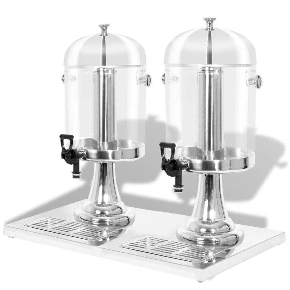 Triple Juice Dispenser Stainless Steel 3 x 8 L