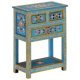 Sideboard Turquoise 55x30x76 cm Solid Wood Mango