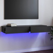 TV-Schränke mit LED-Leuchten 2 Stk. Räuchereiche 60x35x15,5 cm