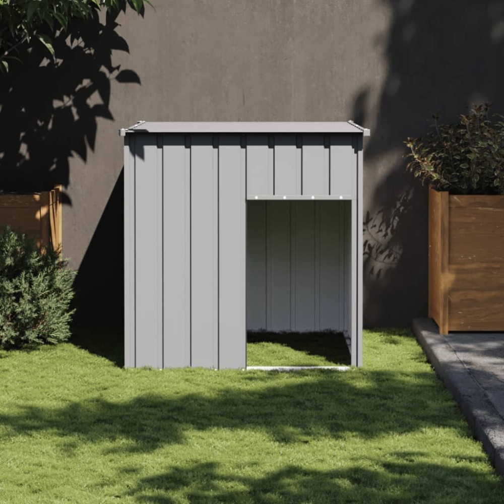 Dog House with Roof Anthracite 110x103x109 cm Galvanised Steel