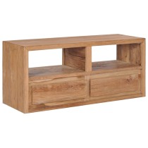 TV-Schrank 90x30x40 cm Massivholz Teak