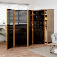 6-Panel Room Divider Cream...