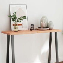 Table Top Light Brown 180x50x(2-4)cm Treated Solid Wood Live Edge