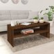 Coffee Table White and Sonoma Oak 100x40x40 cm Engineered Wood
