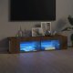 TV Cabinet with LED Lights Grey Sonoma 135x39x30 cm