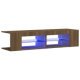 TV Cabinet with LED Lights Grey Sonoma 135x39x30 cm