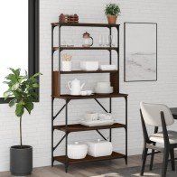 Baker's Rack 6-Tier Brown...