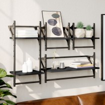 4 Piece Wall Shelf Set with...
